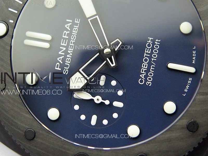 PAM1232 Carbotech 44mm VSF Best Edition Blue Dial Blue Markers on Blue Rubber Strap P.9010 Clone